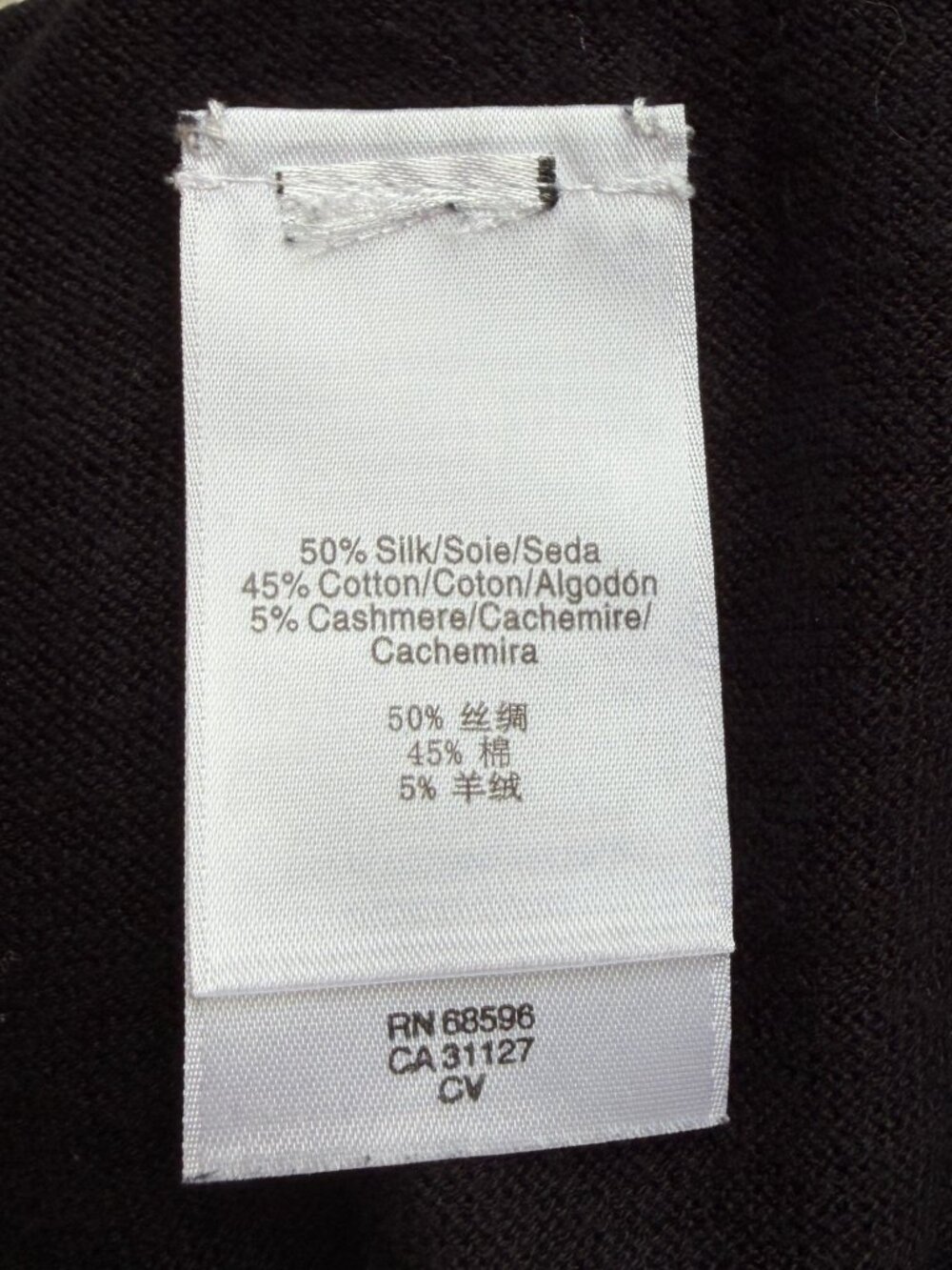 DKNY (Donna Karan New York) Silk/Cotton/Cashmere Scarfigan M/L - Picture 8 of 10